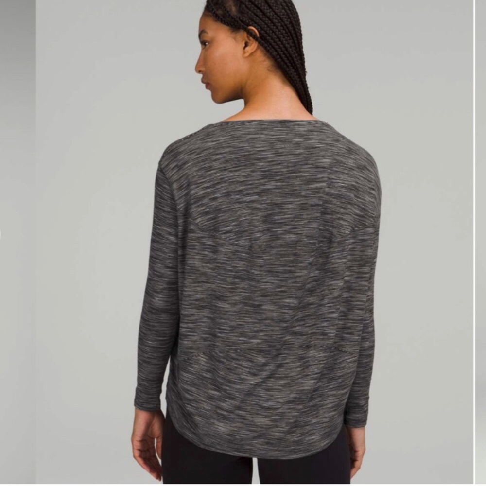 Lululemon Back in action ls 4 Wee Are From Space Dark Carbon Ice Grey